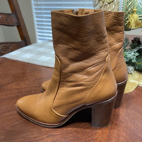 Topshop magnificent sock Leather Ankle Boots - Picture 4 of 11